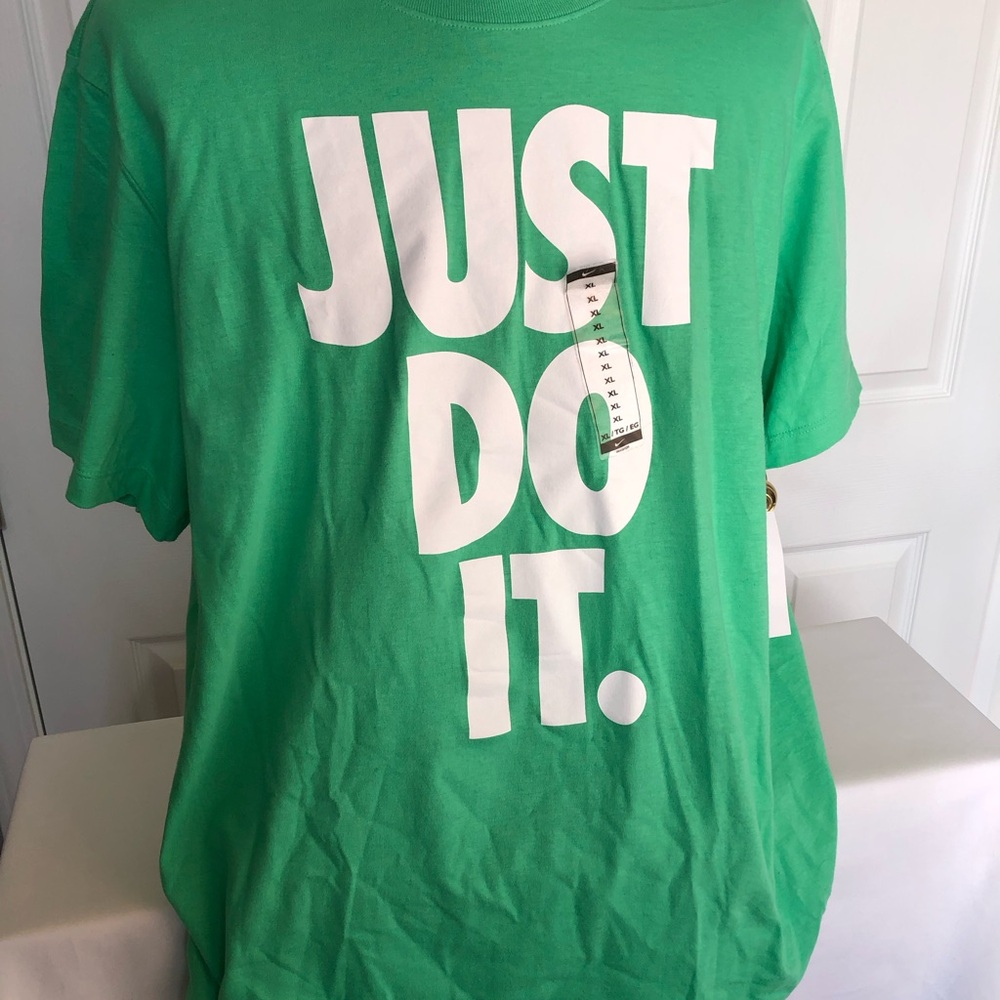 Nike Green 'Just Do It' Short Sleeve Tee